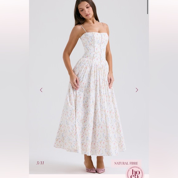 House of CB Dresses & Skirts - House of CB YSABELLA
White Posy Print Cotton Maxi Sundress